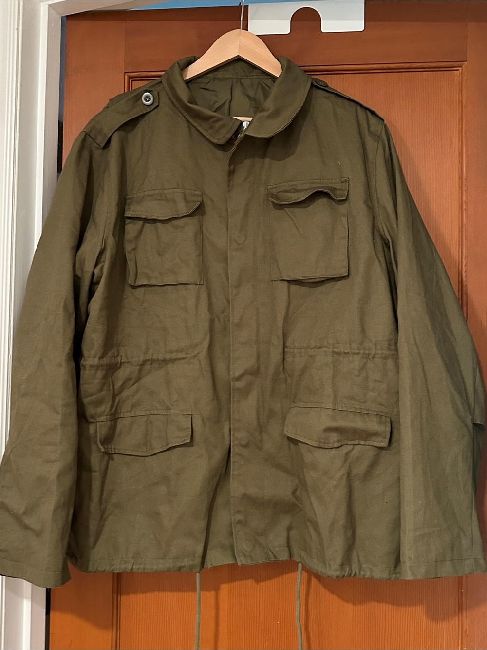 Men's Olive Field Jacket - Military Utility Style
